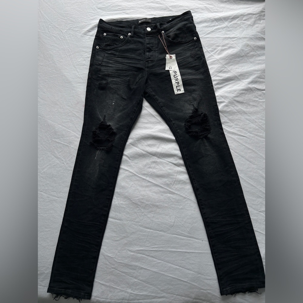 Purple jeans